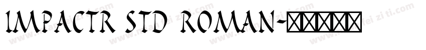Impactr Std Roman字体转换
